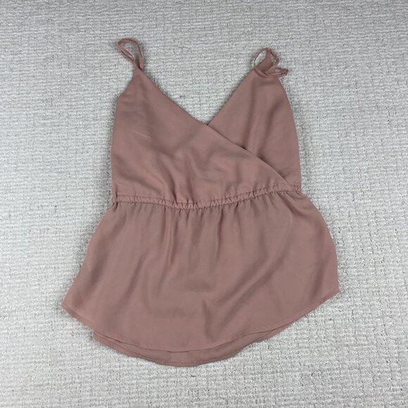 Aritzia Babaton Pink Peplum Camisole Top Women Size XS - Picture 10 of 14